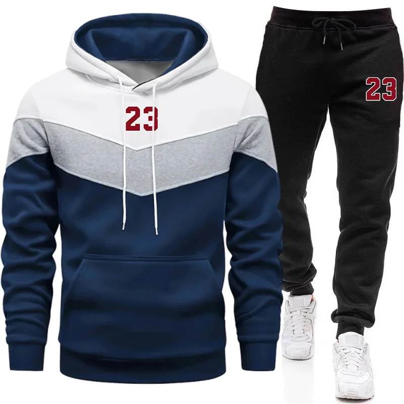 Winter Clothing Men - Neuer Trainingsanzug für Herren Lässiger Kapuzenpullover