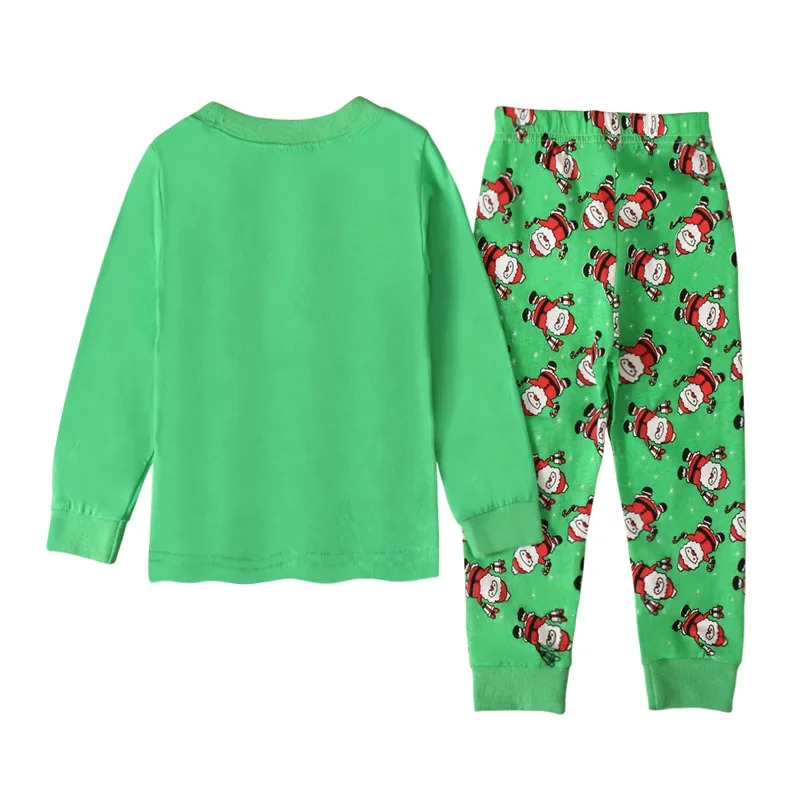 Winter Clothing Youtube - Weihnachtsmann Grün Weihnachten Pyjamas Kinder Langarm