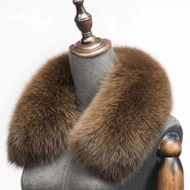 Winter Clothing Items - Winter Natürliche Fuchs Pelz Schal Quadrat