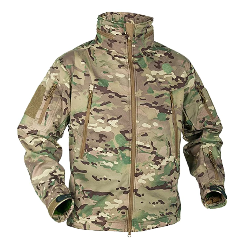 Windproof Jacket Softshell - Männer Winter Herbst Softshell Fleece Jacken