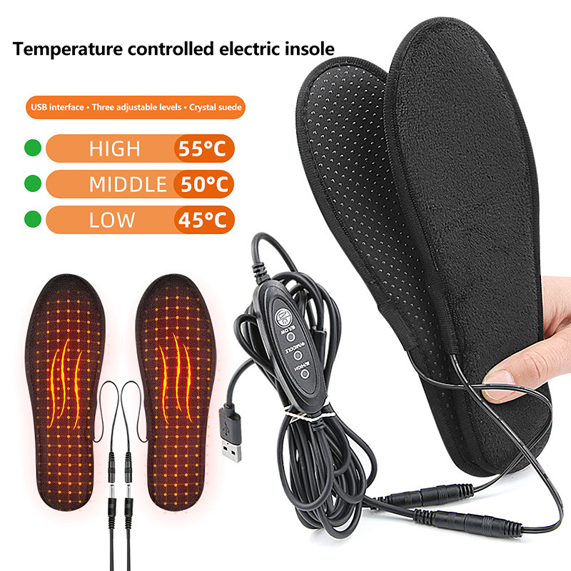 Heated Insole Rechargeable - USB-beheizte Schuheinlagen, elektrisch beheizte Schuhe, Pad,