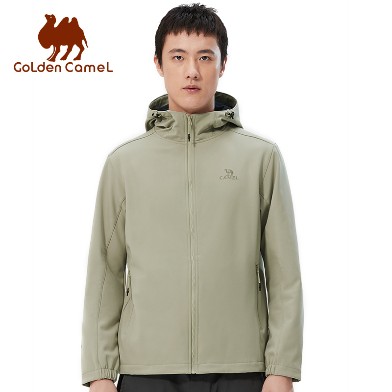 Windproof Jacket Softshell - GOLDEN CAMEL Wanderjacken für Herren, Softshell-Jacke