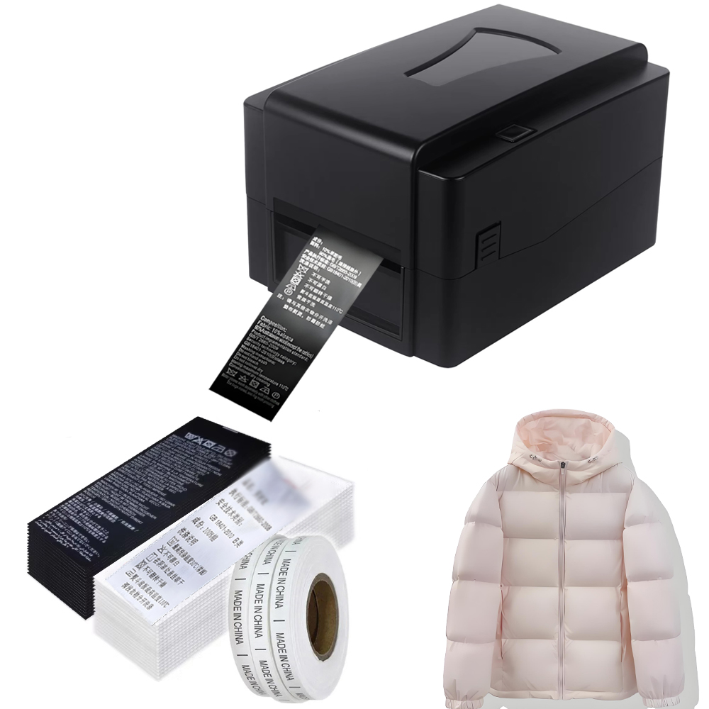 Winter Clothing Label - Etikettendrucker-Bandmaschine Thermotransfer-Druckmaschine für Bekleidung Nylon-Taft-Etikettendrucker für