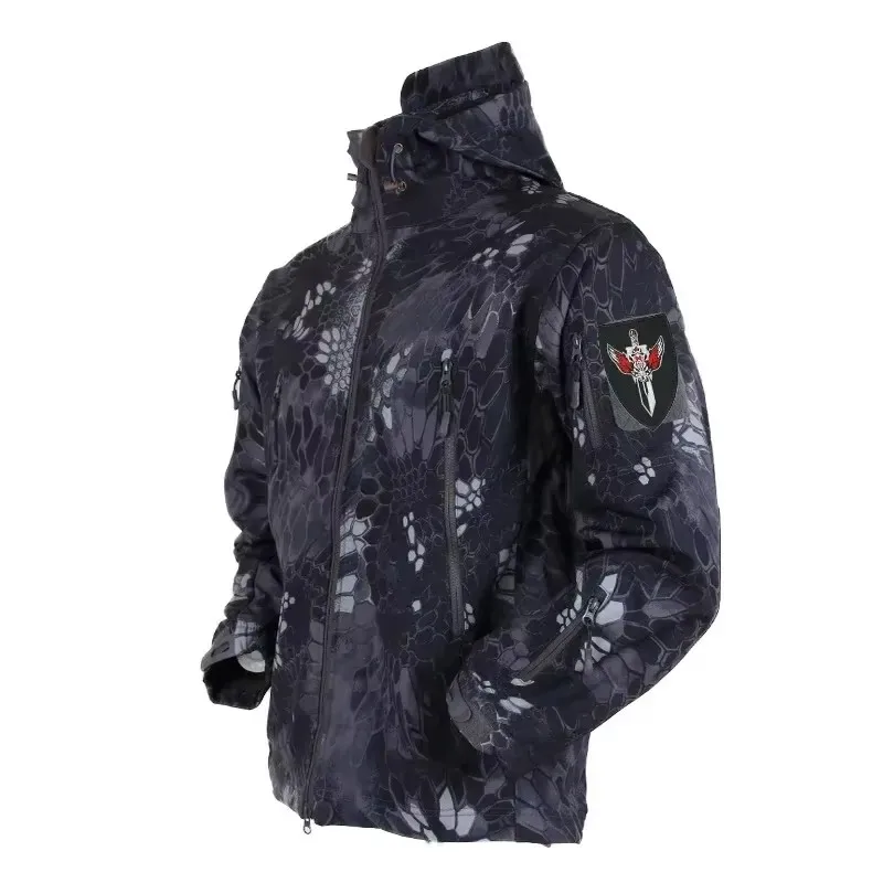 Windproof Jacket Softshell - 5XL 6XL CP Camouflage Soft Shell