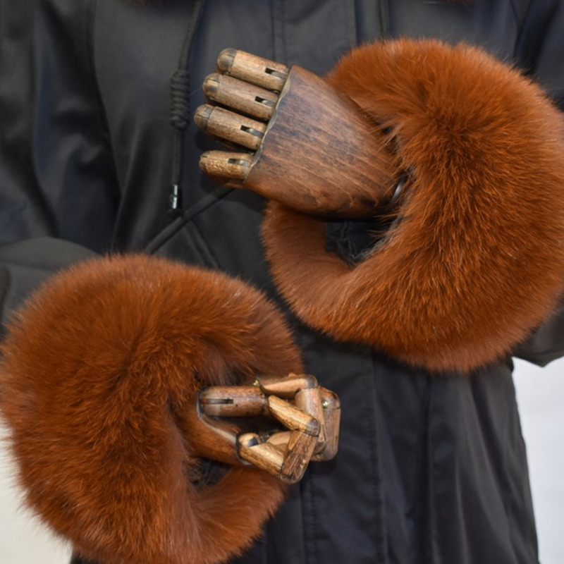 Fuchspelz-Manschetten für Dame – Winter Clothing Items Bewertung und Preis