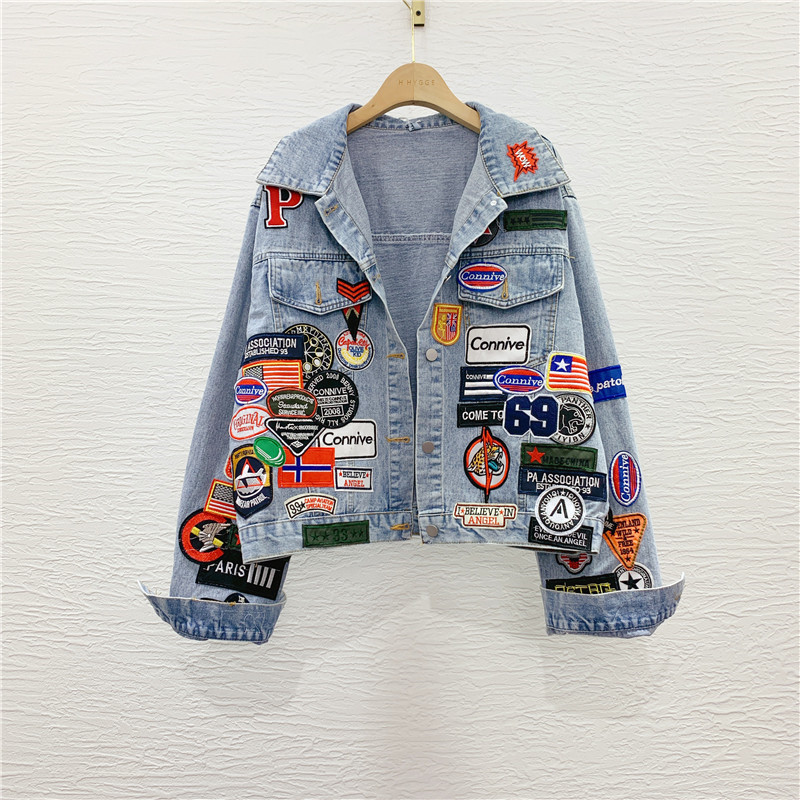 Mode Denim jacke frauen Etiket – Winter Clothing Label Bewertung und Preis