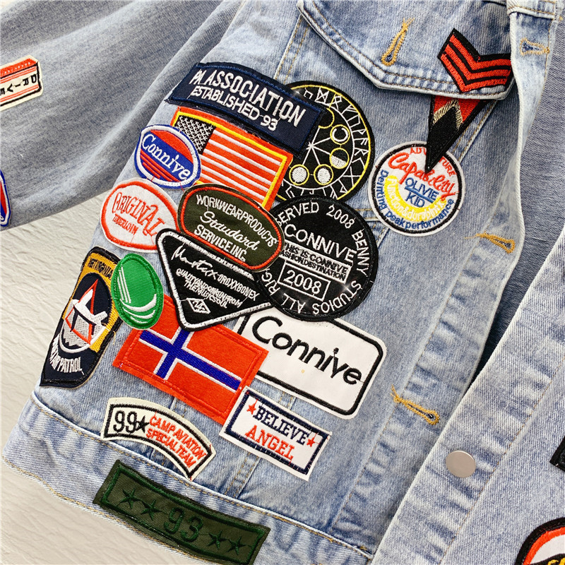 Mode Denim jacke frauen Etiket – Winter Clothing Label Bewertung und Preis