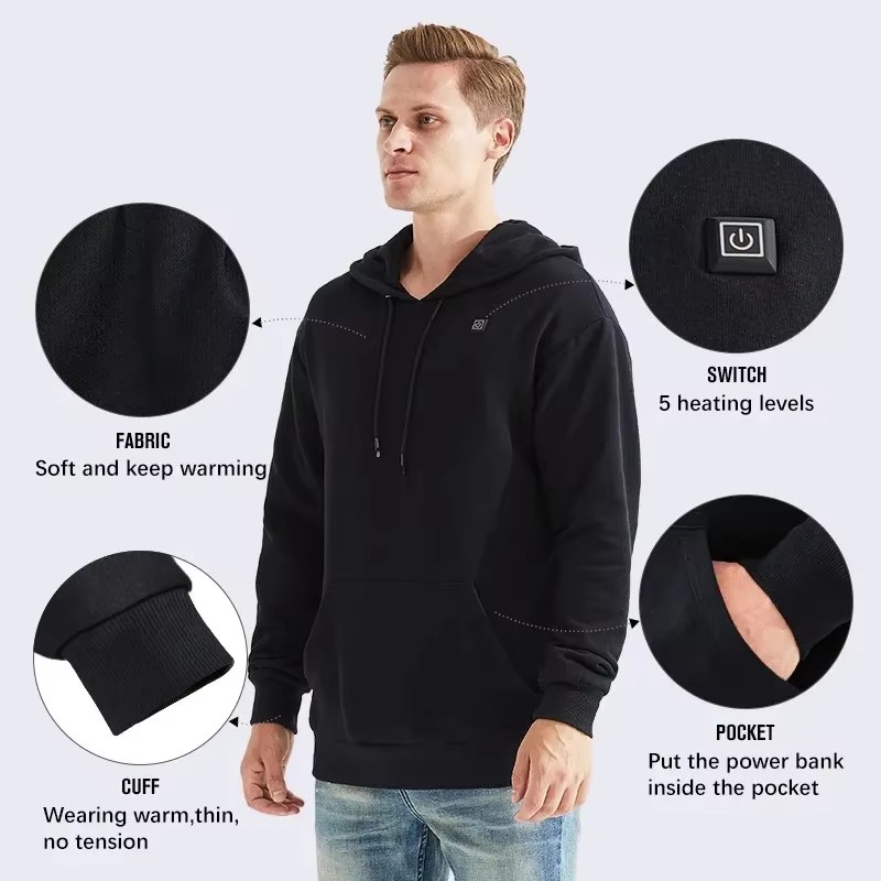 Damen USB-Heiz-Hoodies Herren  – Winter Clothing Items Bewertung und Preis