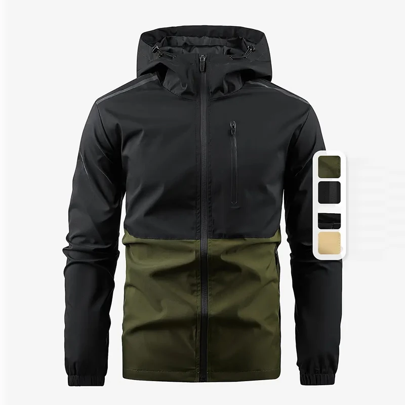 Farbblockierte wasserdichte Wa – Windproof Jacket Softshell Bewertung und Preis