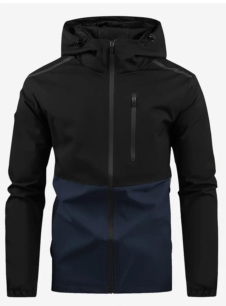Farbblockierte wasserdichte Wa – Windproof Jacket Softshell Bewertung und Preis